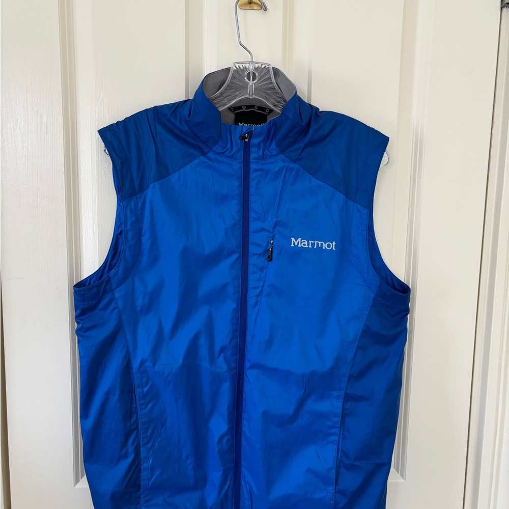 Marmot Blue and Gray Vest